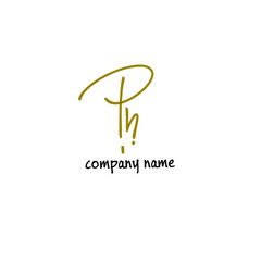 PH Handwritten Logo for Identity