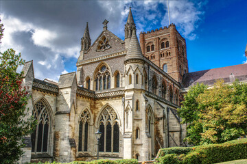 Fototapeta na wymiar St Albans Cathedral - Hertfordshire