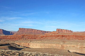 Fototapeta premium Colorado River Valley, Utah in winter 