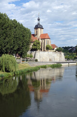 Fototapeta na wymiar Regiswindiskirche in Lauffen am Neckar