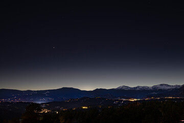 Historical conjunction of Jupiter and Saturn on the winter solstice December 21, 2020 