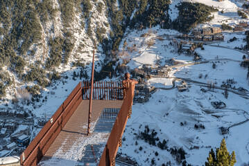 View Point in Andorra . Mirador Roc del Quer, Canillo. Andorra