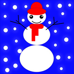 snowman illustrator vector, snowman funny vector, illustrator, illustration, it is snowing, winter, illustration for the site, illustration for a children's book, illustration for a children's holiday