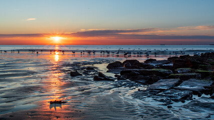 Sunset over the North Sea