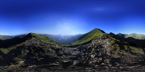 Mountains in the summer HDRI Panorama