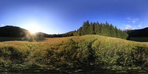 Obraz premium Tatra Mountains in Summer HDRI Panorama