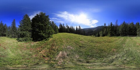 Fototapeta na wymiar Tatra Mountains in Summer HDRI Panorama