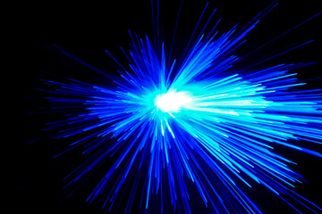 optical fiber light explosion effect