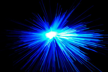 optical fiber light explosion effect