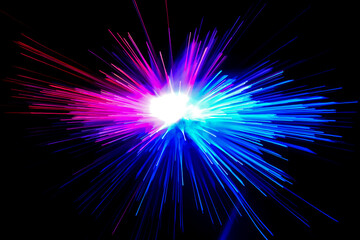 optical fiber light explosion effect