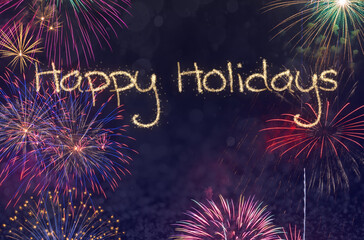 New Year fireworks background