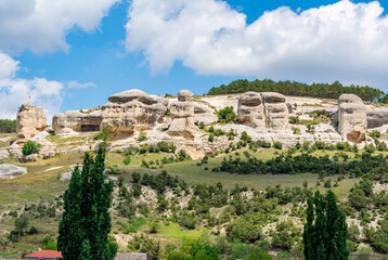 Stone sphinxes of Bakhchisaray in Crimea