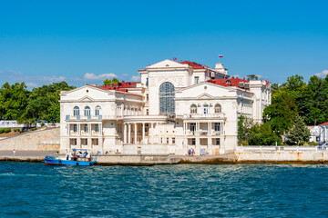 Russian drama theater of Lunacharsky on Sevastopol embankment, Crimea