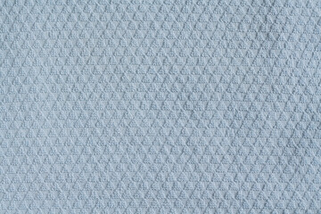 Blue towel texture with triangles pattern