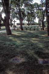 Kleiner Feldfriedhof in Heidesheim am Rhein