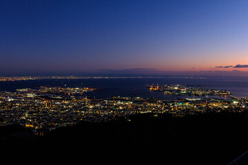 神戸摩耶山、掬星台からの夜景。
