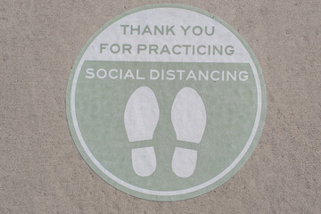 Social Distancing signage Coronavirus
