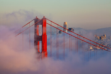 Low Fog Around Golden Gate Bridge