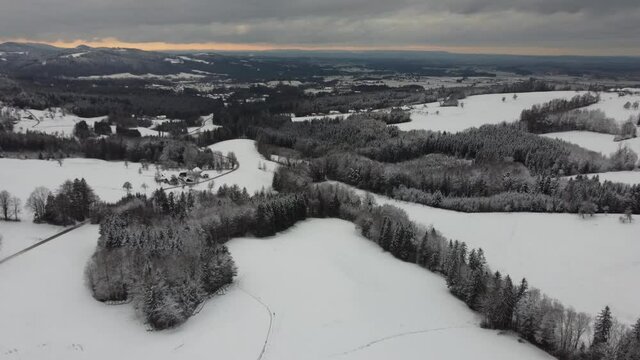 4k Footage of snow landscape in Austria