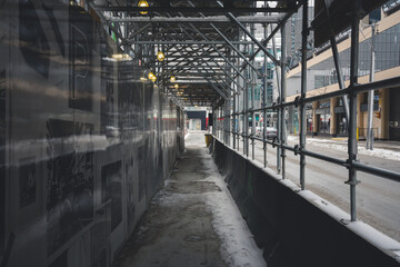 View of a tunnel in an urban environment