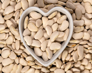 Large Lima Beans Background and Texture