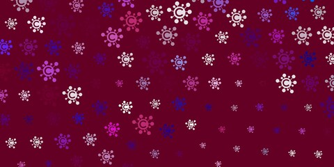 Light Multicolor vector texture with disease symbols.