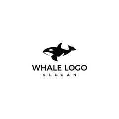 whale logo design