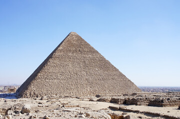 Fototapeta na wymiar Giza plateau, Great pyramid, Sphinx, Temples of ancient Egypt, ancient Egyptian art, Ancient Egypt, ancient civilizations