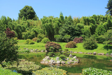 The Valley of the Dragon, a splendid Japanese-style Zen garden at Anduze, France
