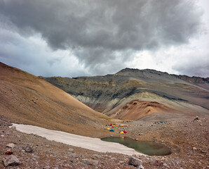 View from the Domuyo mount, Domuyo provincial Park, Neuquen,  Argentina.
