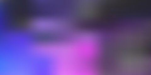 Dark pink, blue vector abstract blur layout.