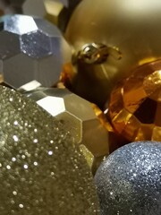 golden christmas ball