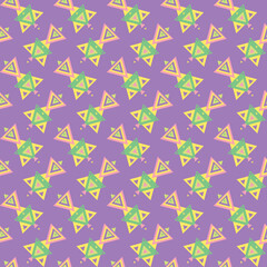 Abstract colorful geometric pattern as a seamless background. Vector illustration
