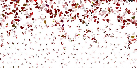 Light red vector backdrop with chaotic shapes.