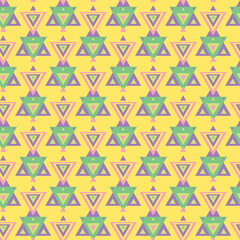 Abstract colorful geometric pattern as a seamless background. Vector illustration