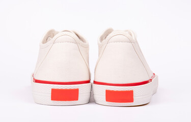 Style white Ked's shoe on white background