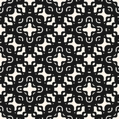 Vector mesh seamless pattern with thin plaited wavy lines. Black and white illustration of lace, mesh, net, grid, fishnet. Subtle monochrome background texture. Repeat design for decor, cover, print