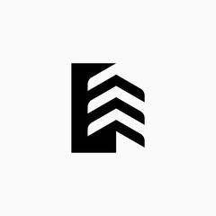 letter monogram logo building design inspiration