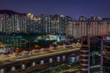 Gwangmyeong City Night Scenic Area, Gyeonggi-do Province, South Korea