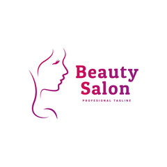 beauty woman fashion logo. An elegant logo for beauty, fashion and hairstyle related business