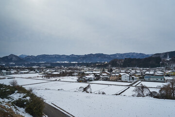 群馬県　上越線の車窓
