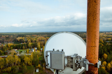 Cellular microwave system. Wireless directional communication antenna of radio relay link based on...