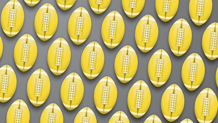 Yellow and Gray American Football Background
