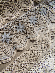 Russian bobbin lace.