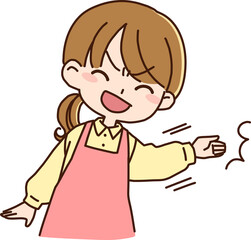 主婦・女性保育士　関西風にツッコミを入れる女性