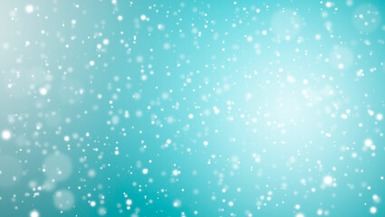 White lights bokeh, Defocus glitter blur on soft blue texture background. copy space. illustration. Bokeh christmas blurred beautiful shiny.