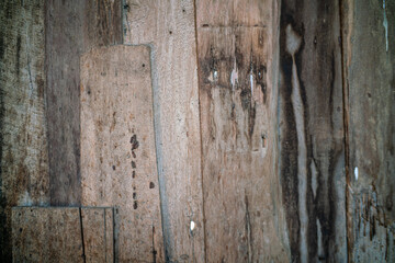 Antique brown wooden texture interior old house