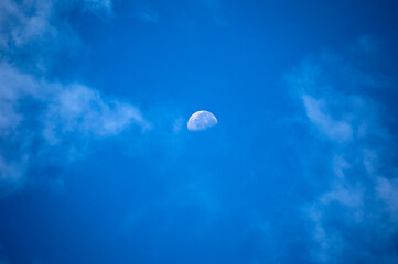 moon and clouds