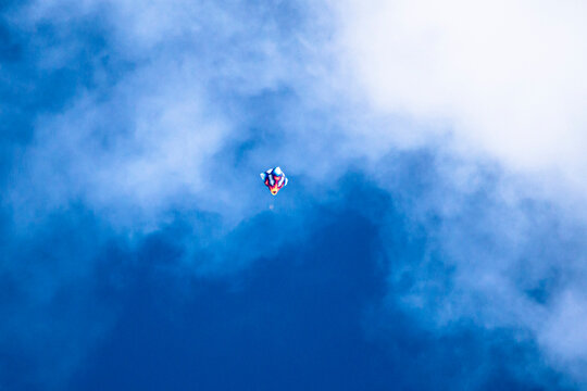 ballom on the sky and clouds