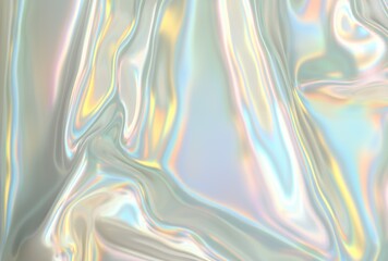 Holographic Background Texture Fabric 3D Render